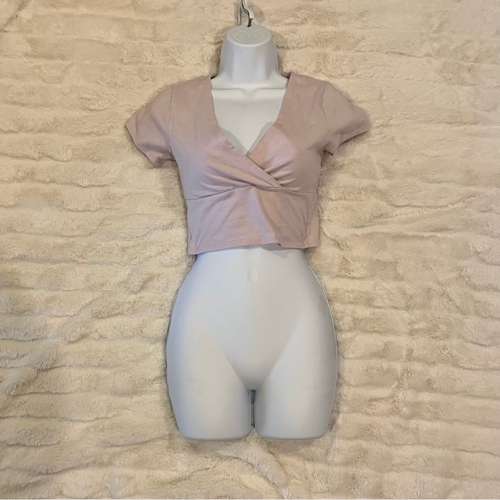 Pink crop top size M